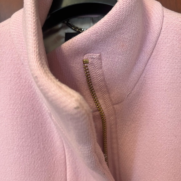 J Crew Cocoon Wool Blend Pink Coat - Size 2 - Picture 11 of 12
